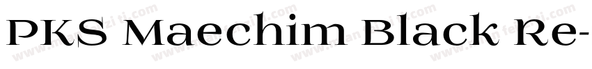 PKS Maechim Black Re字体转换
